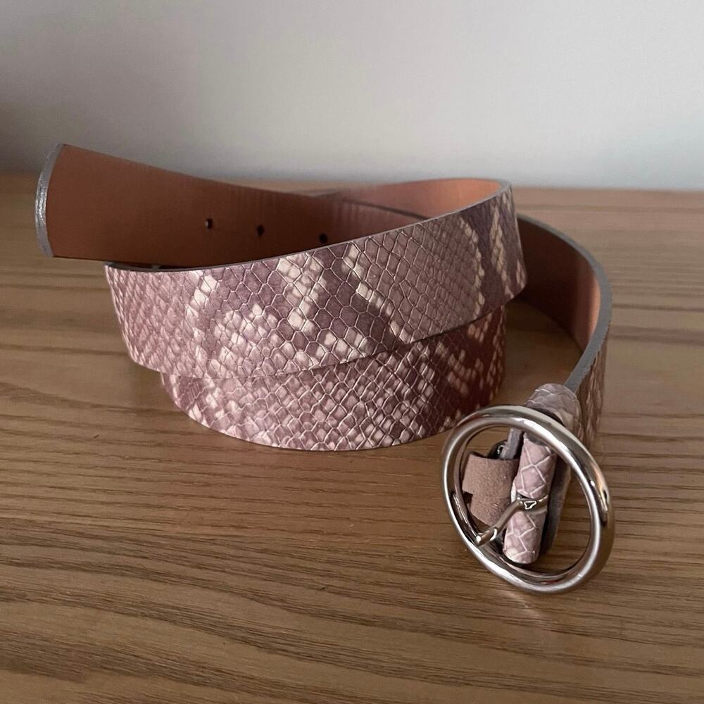 Landes Italian Leather Made in Canada Reptile Print